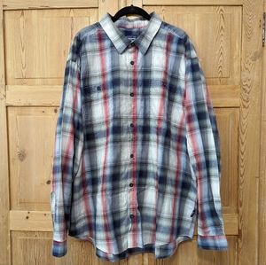 Patagonia Organic Cotton XXL Button Up Shirt Plaid Long Sleeve